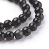Natural Obsidian Round Beads Strands G-G735-19-4mm-3