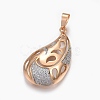 Brass Micro Pave Cubic Zirconia Jewelry Sets SJEW-F189-05KCG-2
