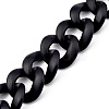 Handmade Spray Painted CCB Plastic Curb Chains AJEW-JB00737-6