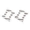 Non-Tarnish 304 Stainless Steel Stud Earring Findings STAS-P357-02P-2