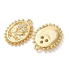 Brass Micro Pave Cubic Zirconia Pendants KK-A295-10G-2