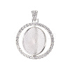 Alloy Pendant Cabochon Settings PALLOY-S107-005P-RS-3