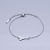 Tarnish Resistant 201 Stainless Steel Link Bracelets BJEW-T011-JN508-1-1
