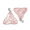 Cherry Quartz Glass Pendants G-T088-13-1