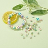 497Pcs 5 Style Rainbow ABS Plastic Imitation Pearl Beads OACR-YW0001-07B-10