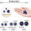 Nbeads 120Pcs 3 Styles Natural Lapis Lazuli Beads Strands G-NB0003-68-2