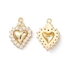 Rack Plating Brass Micro Pave Clear Cubic Zirconia Pendants KK-L155-52G-1