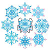 DIY Diamond Painting Christmas Snowflake Coaster Kits WG22379-01-5