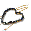 Heart Natural Lapis Lazuli Chips Hanging Ornaments HJEW-G024-01H-3