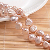 Natural Pearl Nuggets Beaded Necklace NJEW-P126-B-01A-01-2