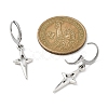 Tibetan Style Alloy Hollow Star Dangle Leverback Earrings EJEW-JE05580-2