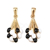 304 Stainless Steel Enamel Pendants STAS-P438-05G-1