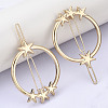 Alloy Hollow Geometric Hair Pin X-PHAR-N005-010G-5