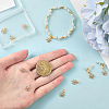 10Pcs Rack Plating Brass Micro Pave Clear Cubic Zirconia Pendants KK-BBC0021-55-3
