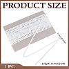 15 Yards Polyester Metallic Elastic Lace Trim OCOR-WH0082-151B-2
