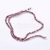 Glass Beads Strands EGLA-S056-01-2