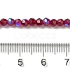 Electroplate Transparent Glass Beads Strands EGLA-A035-T3mm-L02-4