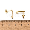 304 Stainless Steel Stud Earrings Findings STAS-D310-09G-01-3