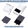 2Pcs 2 Colors Paper Drawer Boxes CON-BBC0001-03-2