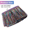 Polyester Tinsel Tassel Trimming OCOR-WH0070-24-2