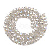 Electroplate Glass Beads Strands EGLA-A034-J6mm-B09-2