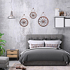 Natural Wood Hanging Wall Decorations Set HJEW-WH0047-22-6