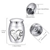 CREATCABIN Alloy Cremation Urn AJEW-CN0001-88B-2