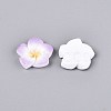 Plumeria Flower Opaque Resin Cabochons CRES-T025-30E-02-3