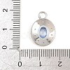 Brass Micro Pave Cubic Zirconia Pendants KK-Z151-16P-4