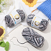 3 Skeins 3-Ply Cotton Sock Yarn YCOR-DJ0001-06A-4
