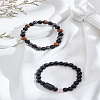 Natural Mixed Gemstone Stretch Bracelets BJEW-LP0001-25B-3