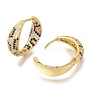 Rack Plating Brass Micro Pave Cubic Zirconia Hoop Earrings EJEW-H016-22G-2