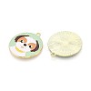 Eco-Friendly Alloy Enamel Pendants X-ENAM-Q437-057-NR-2