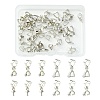 40Pcs 4 Styles Brass Ice Pick Pinch Bails KK-FS0001-24-1