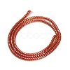 Electroplate Glass Beads Strands GL-CBAA615-01J-2