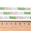 Transparent Gradient Color Glass Beads Strands GLAA-F131-01B-06-5