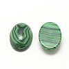 Synthetic Malachite Cabochons G-R415-14x10-38-2