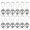 Iron Shower Curtain Rings for Bathroom HJEW-PH01661-02-1