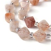 Natural Sunstone Beads Strands G-J390-A01-2
