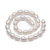 Natural Cultured Freshwater Pearl Beads Strands Rice A23TR011-3