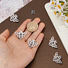 6Pcs Bees 304 Stainless Steel Lapel Pin Backs for Backpack Clothes JEWB-FH0003-11P-3
