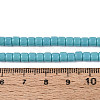Opaque Solid Color Glass Beads Strands GLAA-N065-4x4mm-C08-4