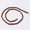 Natural Wood Lace Stone Wooden Jasper Beads Strands G-G968-F10-2