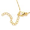Gold Plated Tin Alloy Snake Chain Fine Necklaces NJEW-BB10181-18-4