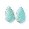 Natural Howlite Pendants TURQ-L031-029-2