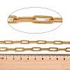 304 Stainless Steel Textured Paperclip Chains CHS-H118-09G-2