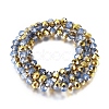 Electroplate Glass Beads Strands EGLA-A034-J8mm-O01-2
