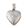 316 Stainless Steel Locket Pendants STAS-C123-02C-P-1