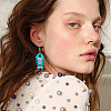 Fishbone Dangle Earrings DIY Making Kits DIY-OC0008-05-6
