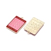 Rack Plating Alloy Enamel Pendants LS-ENAM-N056-430B-2